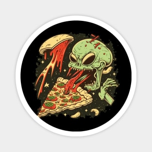 Alien Pizza Magnet